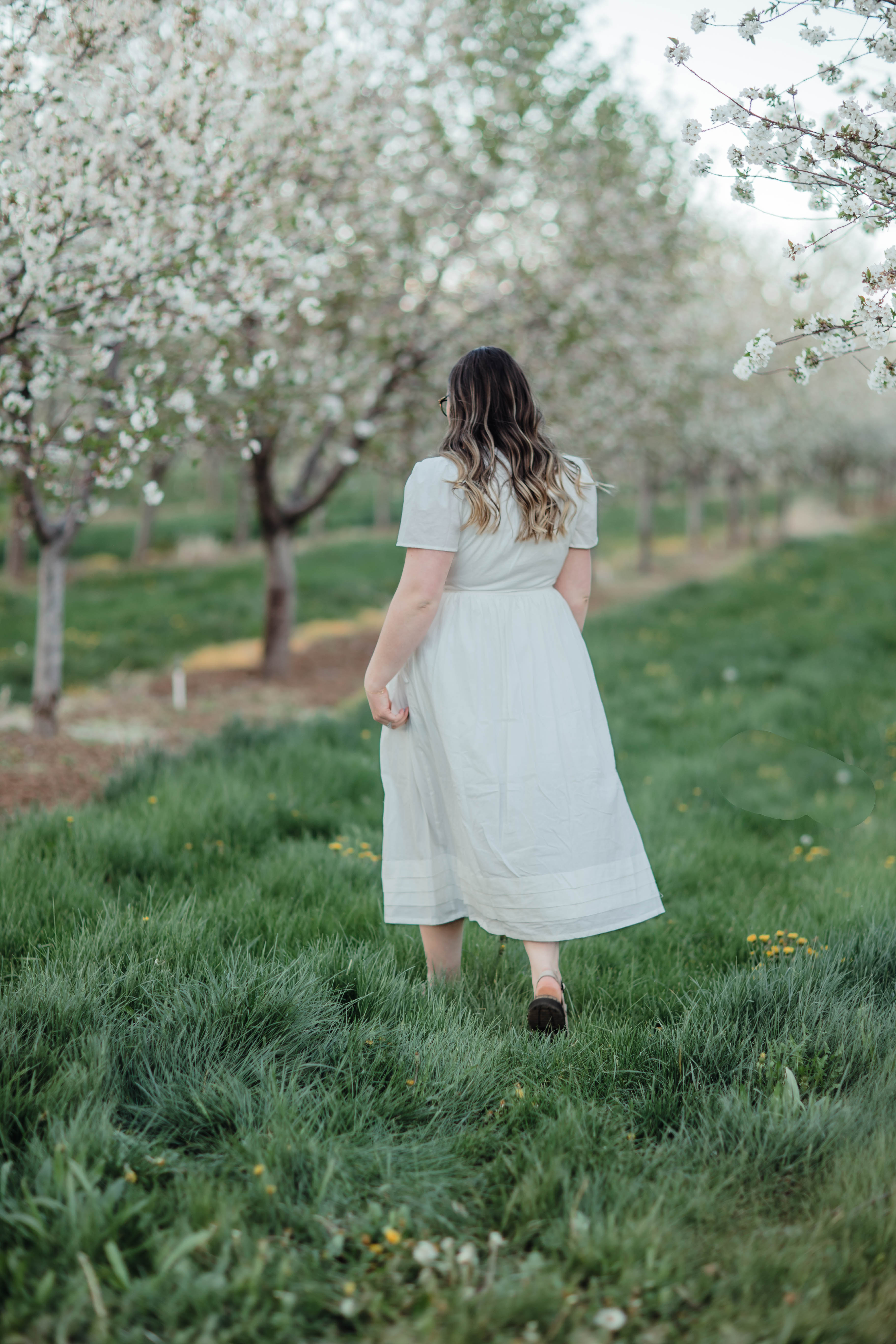 Joan Wrap Dress--White